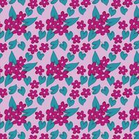 Vector seamless colorful floral pattern for background, textures, fabric, print, textiles, wrapping... Elegant seamless decorative pattern.