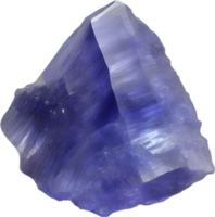 AI generated Tanzanite stone, colorful gemstone clipart. png