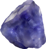 AI generated Tanzanite stone, colorful gemstone clipart. png