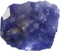 AI generated Tanzanite stone, colorful gemstone clipart. png