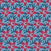 Vector seamless colorful floral pattern for background, textures, fabric, print, textiles, wrapping... Elegant seamless decorative pattern.