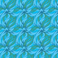 Vector seamless colorful floral leaves pattern for background, textures, fabric, print, textiles, wrapping... Elegant seamless decorative pattern.ant seamless decorative pattern.