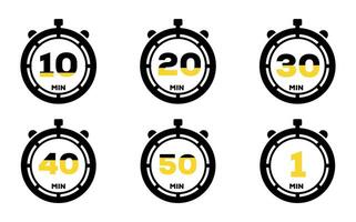 stopwatch icon in different style vector illustration. two colored and black stopwatch vector icons designed in filled, outline, line and stroke style can be used for web, mobile, ui