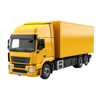 AI generated 3d render of a truck png isolated on transparent background