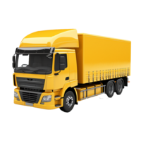AI generated 3d render of a truck png isolated on transparent background