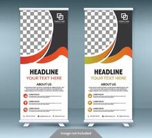 Rollup design PNBusiness Roll Up. Standee Design. Banner Template. Presentation. vector