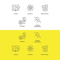 AI Architecture Vector Icon Set Exploring Key Components of AI Systems