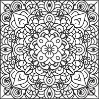 Ornate objects coloring pages. Ornate objects outline for coloring book vector