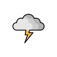 icon Thunderclouds,storm,isolated icon on white background, suitable for websites, blogs, logos, graphic design, social media, UI, mobile apps. vector