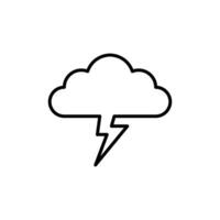 icon Thunderclouds,storm,isolated icon on white background, suitable for websites, blogs, logos, graphic design, social media, UI, mobile apps. vector