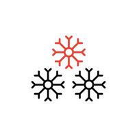 Snowflake Icon Graphic,snowfall, icon isolated on white background, suitable for websites, blogs, logos, graphic design, social media, UI, mobile apps. vector