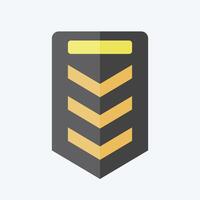 Icon Sergeant. related to Military And Army symbol. flat style. simple design illustration vector