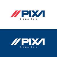 pixa logo template vector design