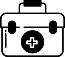 First aid glyph and line vector illustration