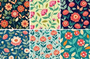 Abtrsact Seamless floral or batik vector illustration pattern poster background