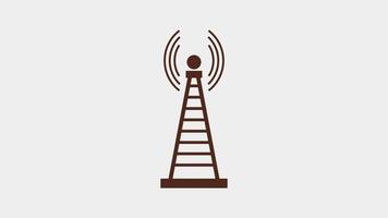 Animated illustration on white background video