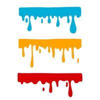 Set of colorful paint splashes.Colorful grunge shapes collection. Dirty spots and silhouettes. Slime forms vector