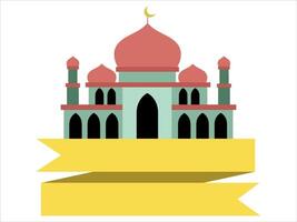 Islamic Mosque Frame Background Illustration vector