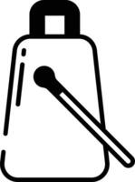 Cowbell  glyph and line vector illustration