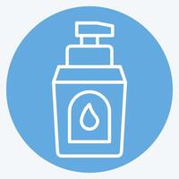 Icon Cream Waterprof. related to Diving symbol. blue eyes style. simple design illustration vector
