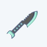 Icon Desert Harpoon. related to Diving symbol. doodle style. simple design illustration vector