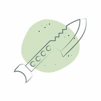 Icon Desert Harpoon. related to Diving symbol. Color Spot Style. simple design illustration vector