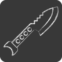 Icon Desert Harpoon. related to Diving symbol. chalk Style. simple design illustration vector