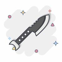 Icon Desert Harpoon. related to Diving symbol. comic style. simple design illustration vector