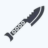 Icon Desert Harpoon. related to Diving symbol. glyph style. simple design illustration vector