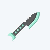 Icon Desert Harpoon. related to Diving symbol. flat style. simple design illustration vector