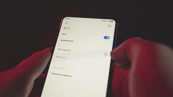 Connect to Wi fi on the Phone video