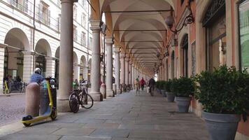 MODENA ITALY 1 OCTOBER 2020 View of Emilia Centro alley in Modena in Italy video