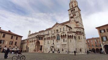 Modena Itália 1 Outubro 2020 Modena s catedral dentro a histórico cidade Centro video