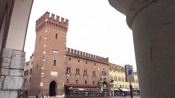 ferrara Italien 30 Juli 2020 Aussicht von Piazza del Municipio im ferrara im Italien 6 video