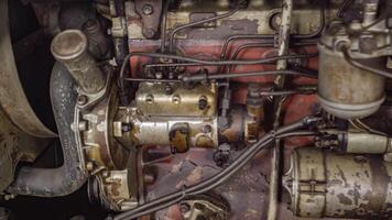 villanueva del ghebbo Italia 28 marzo 2020 antiguo tractor motor detalle video