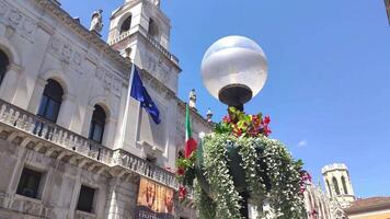 Padoue Italie 18 juillet 2020 broll détail de un historique bâtiment dans Padoue dans Italie video