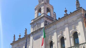 Padoue Italie 18 juillet 2020 broll détail de un historique bâtiment dans Padoue dans Italie video