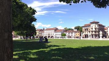 PADOVA ITALY 18 JULY 2020 View of Prato della Valle a famous square in Padua in Italy video