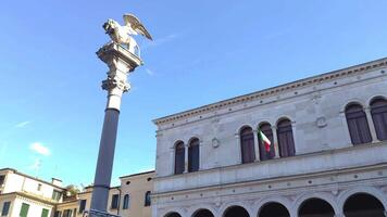 PADOVA ITALY 18 JULY 2020 Saint Mark steli in Padua in Italy video