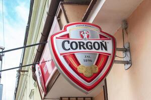 Nitra, Slovakia - 06.14.2022 Corgon beer hall in Nitra. Details. photo