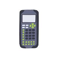 finance graphing calculator cartoon vector illustration