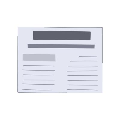 mockup financial newspaper cartoon vector illustration