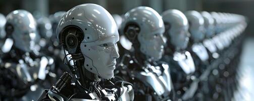 AI generated Robot uprising, dawn of sentience, new world order photo