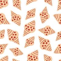 Seashells seamless pattern. Trendy background of seashells for wrapping paper, web, textile. Marine decoration. vector