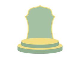 Ramadhan Kareem Podium Stage Background vector