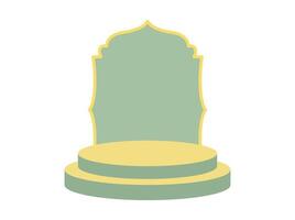 Ramadhan Kareem Podium Stage Background vector