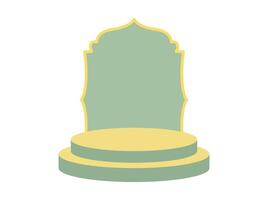 Ramadhan Kareem Podium Stage Background vector