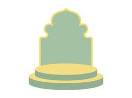 Islamic Empty Podium Stage Background vector