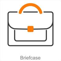 Briefcase and office icon concept vector