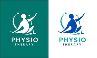 ai generado fisioterapia vector icono firmar símbolo logo diseño modelo